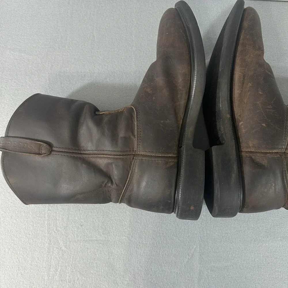 Red Wing Boots Size 13 D Soft Toe Brown Leather Motorcycle Work USA Pecos
